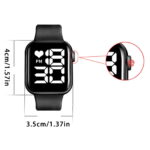 LED Digital Watch with Large-capacity Battery and Soft Silicone Watchband - Image 2
