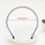 Pack of Two Black Metal Wavy Headband Hair Band Head Spring Band - Image 3