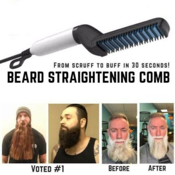 Quick Beard Straightener Hair Comb Curling Curler Show Cap Men