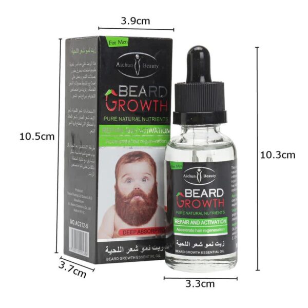 Aichun Beauty Natural Beard Growth Oil Essential Men Beard Growth Oil